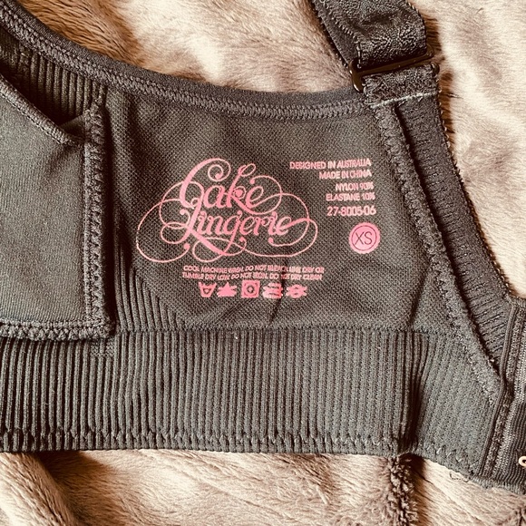 Cake Sugar Candy Bra Full Bust Black size XS BNWT Maternity Nursing - Picture 5 of 6